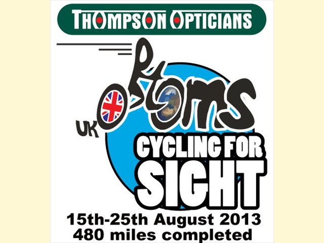 Thompson Opticians Cycling for Sight 2013