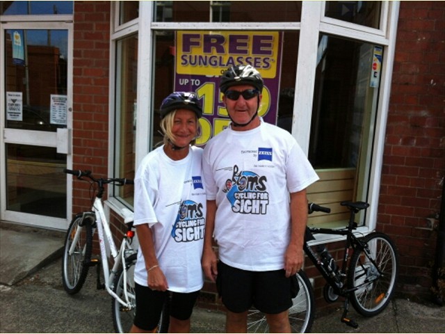 Val & Colin set off from Ashington