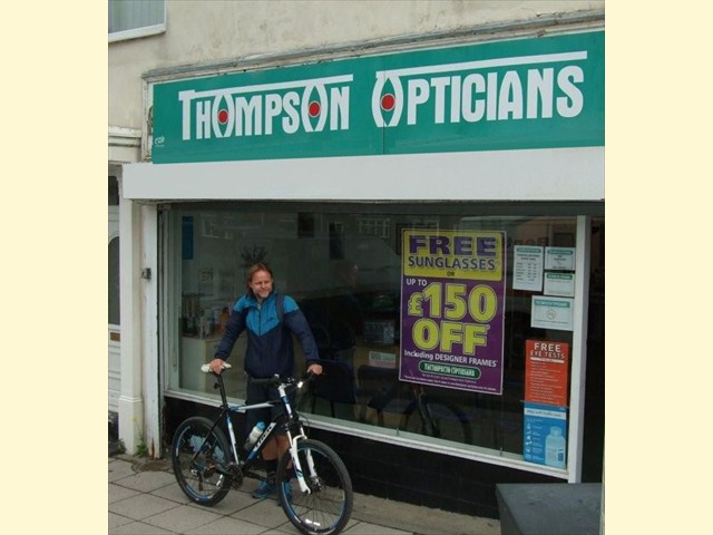 Mark Evans sets off from Easington Lane to Stockton